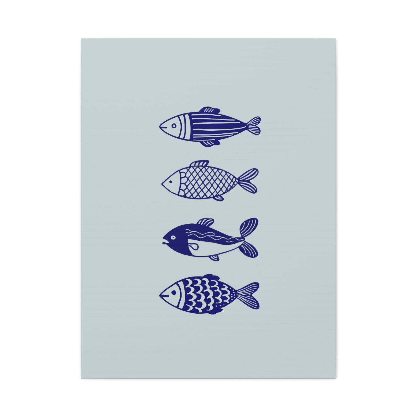 Blue Fish Canvas Print