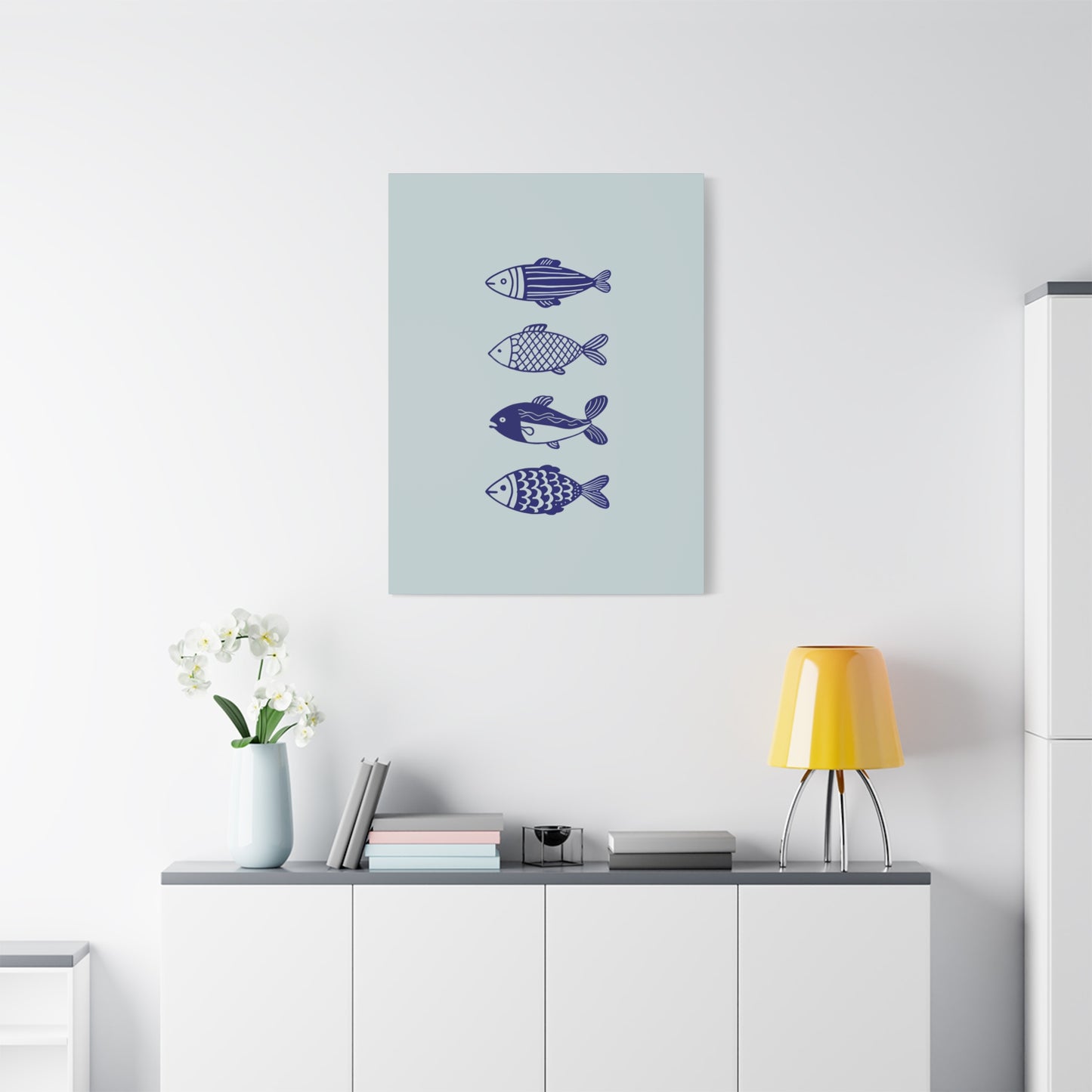 Blue Fish Canvas Print