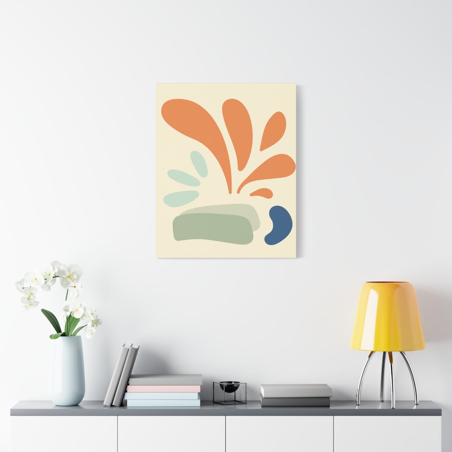 Abstract Art - Hand-Designed Art Canvas Print - The Argyle Market Original #2, Minimalistic Art, Minimalist, Hand-Drawn Art