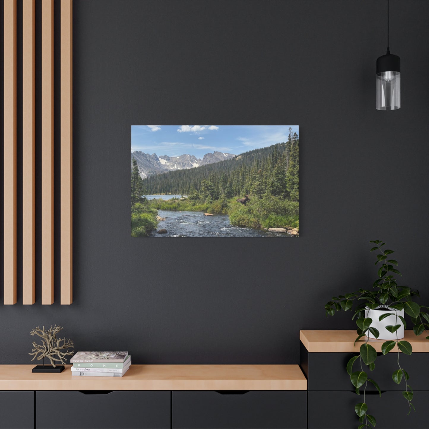 Moose in Nature Canvas Print