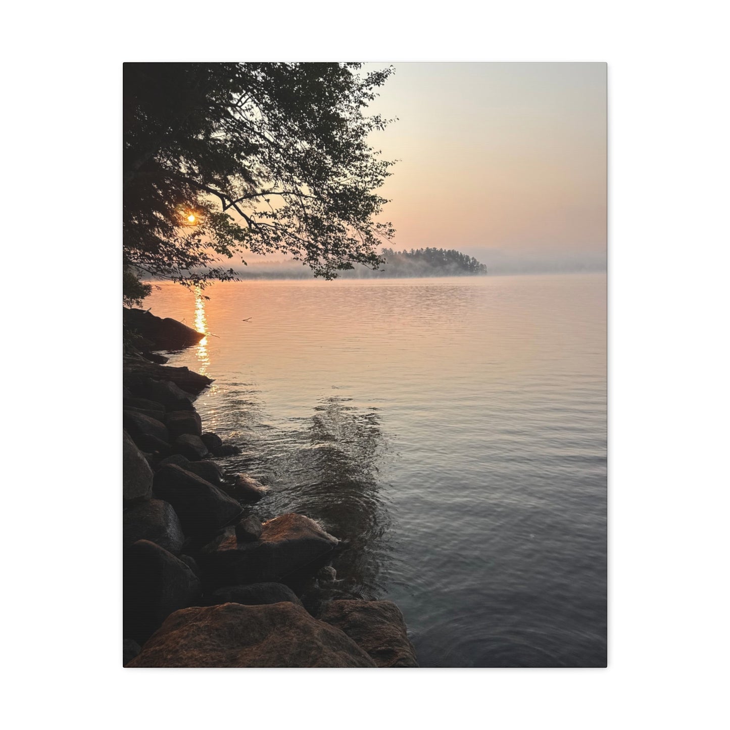 Sunrise on the Lake - Canvas Print