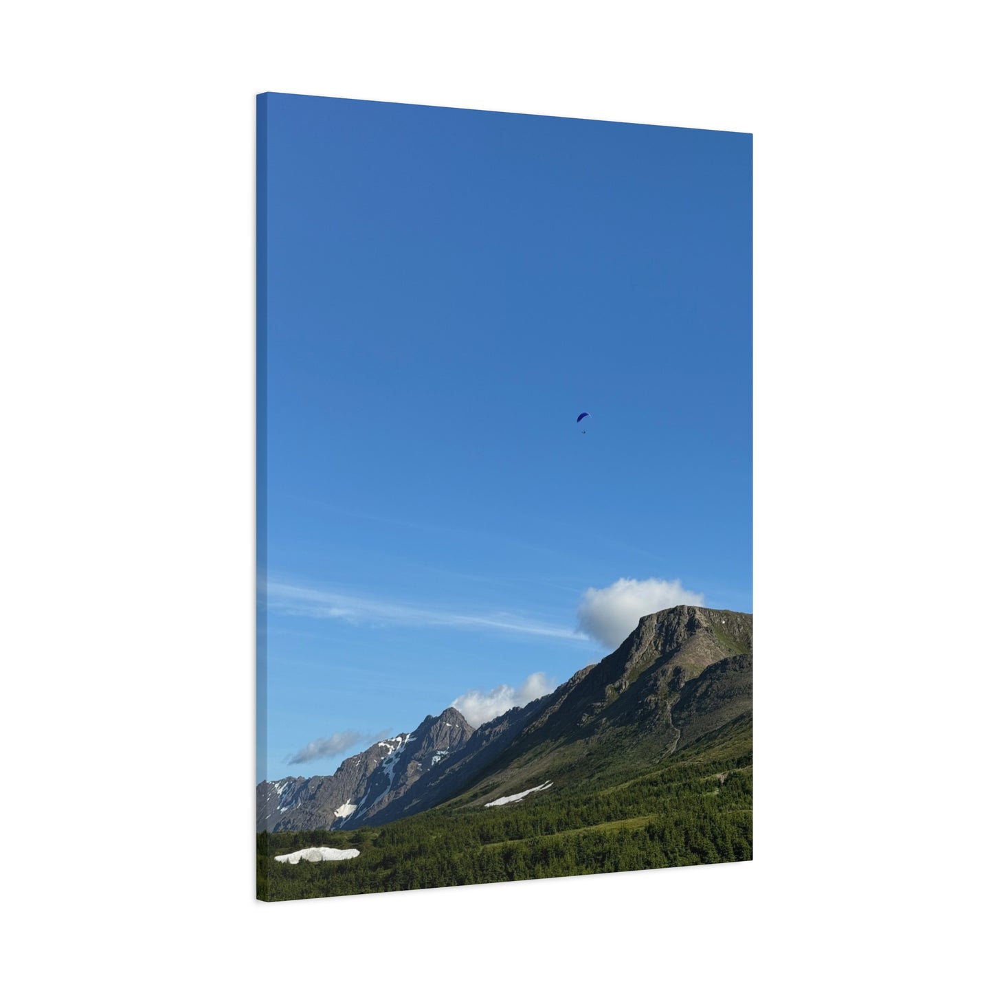 Parachuting Over Alaska - Canvas Print