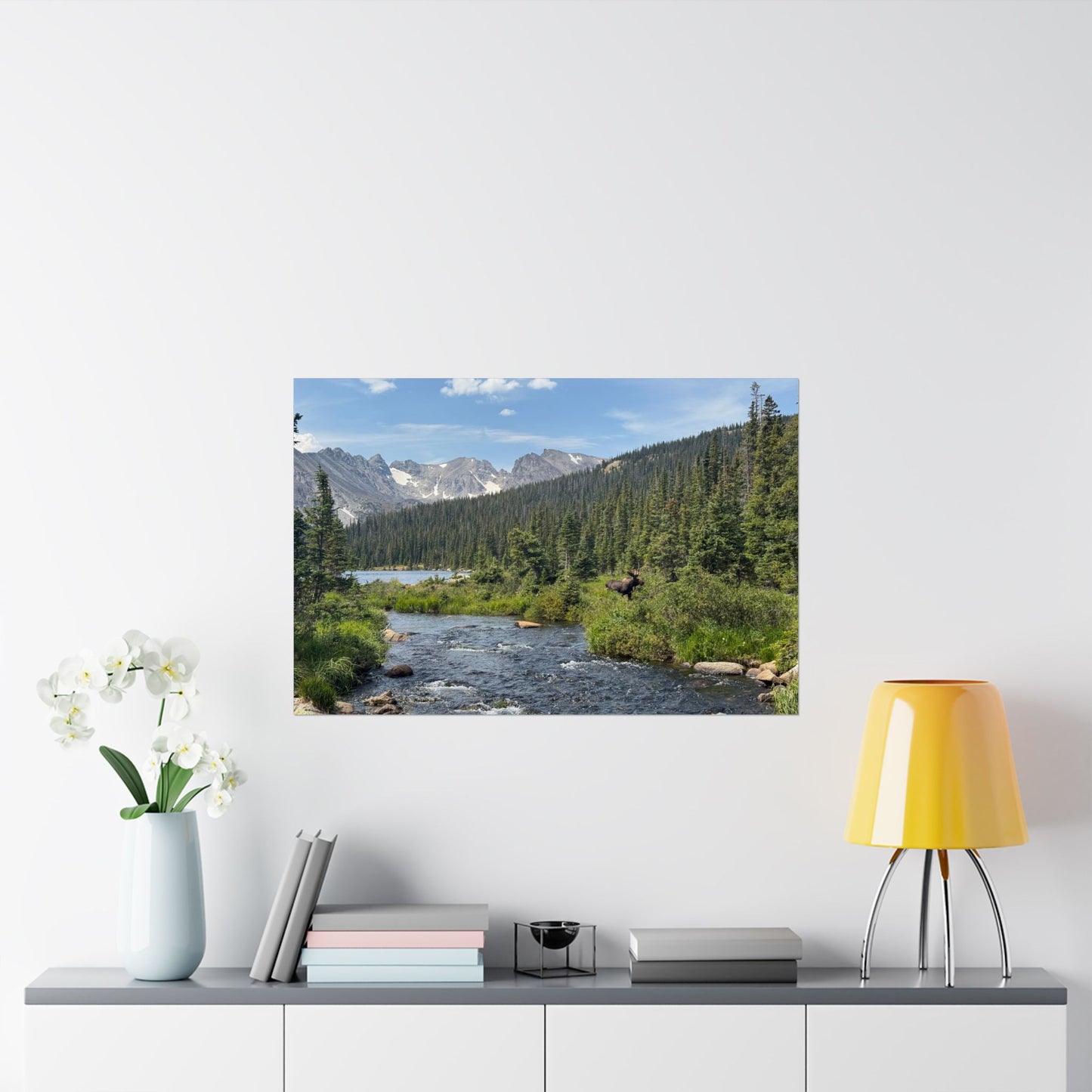 Moose in Nature Print