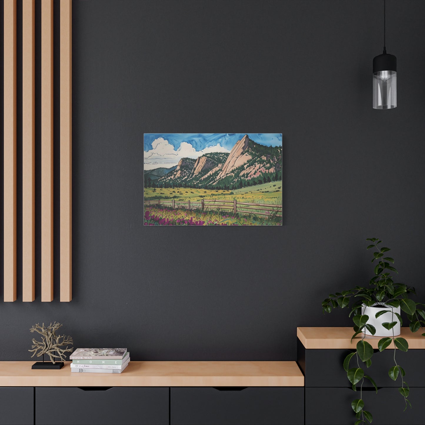 Boulder Colorado Flatiron Mountains Canvas Print