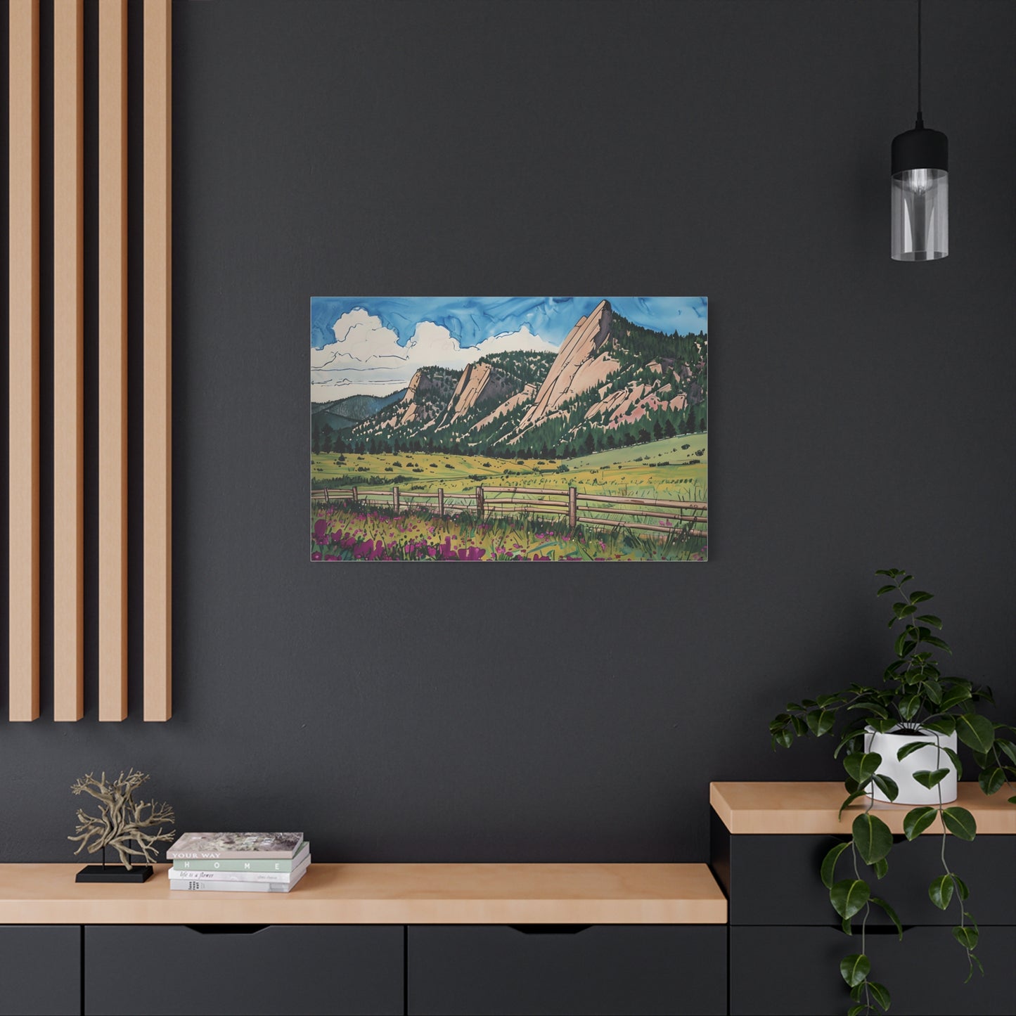 Boulder Colorado Flatiron Mountains Canvas Print