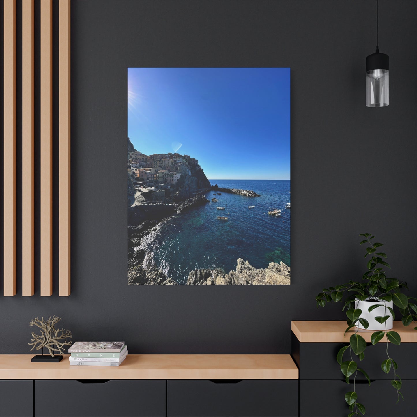 Cinque Terre Italy Coastal Canvas Print