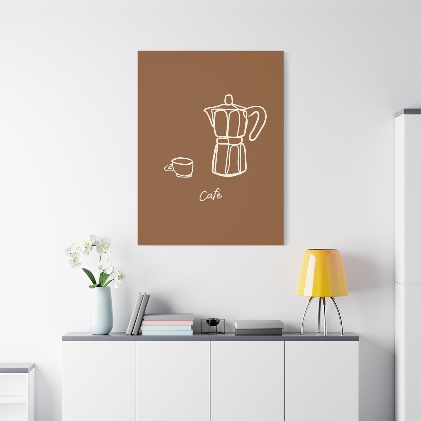 Dark Café Canvas Print