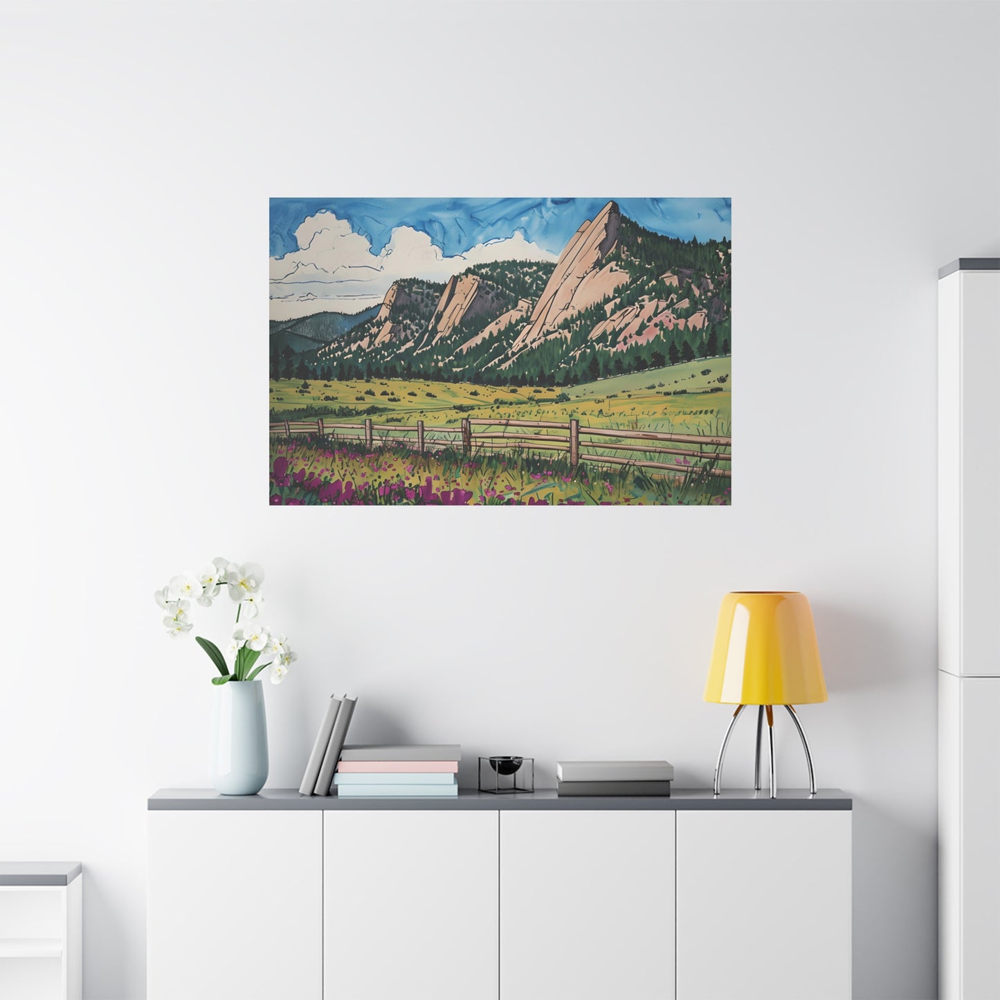 Colorado Flatirons Canvas Print