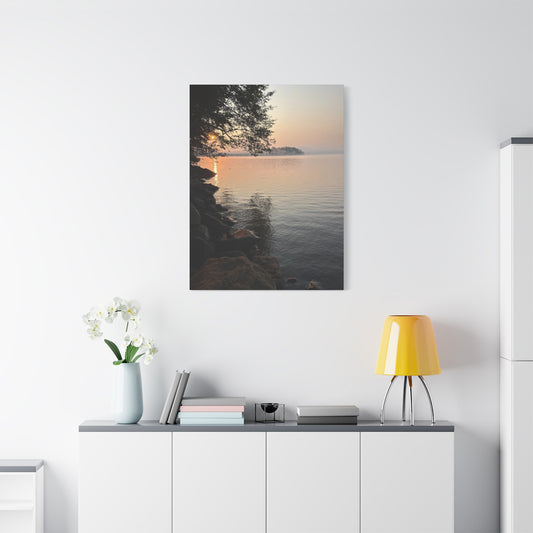 Sunrise on the Lake - Canvas Print