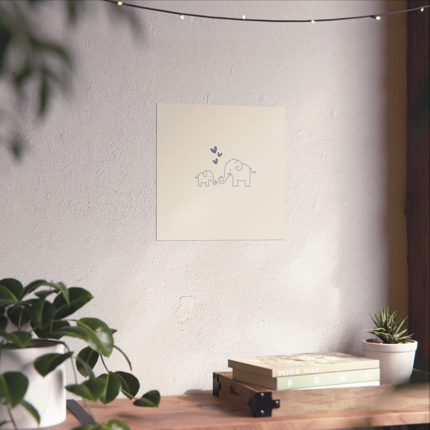 Elephant Kiss Print