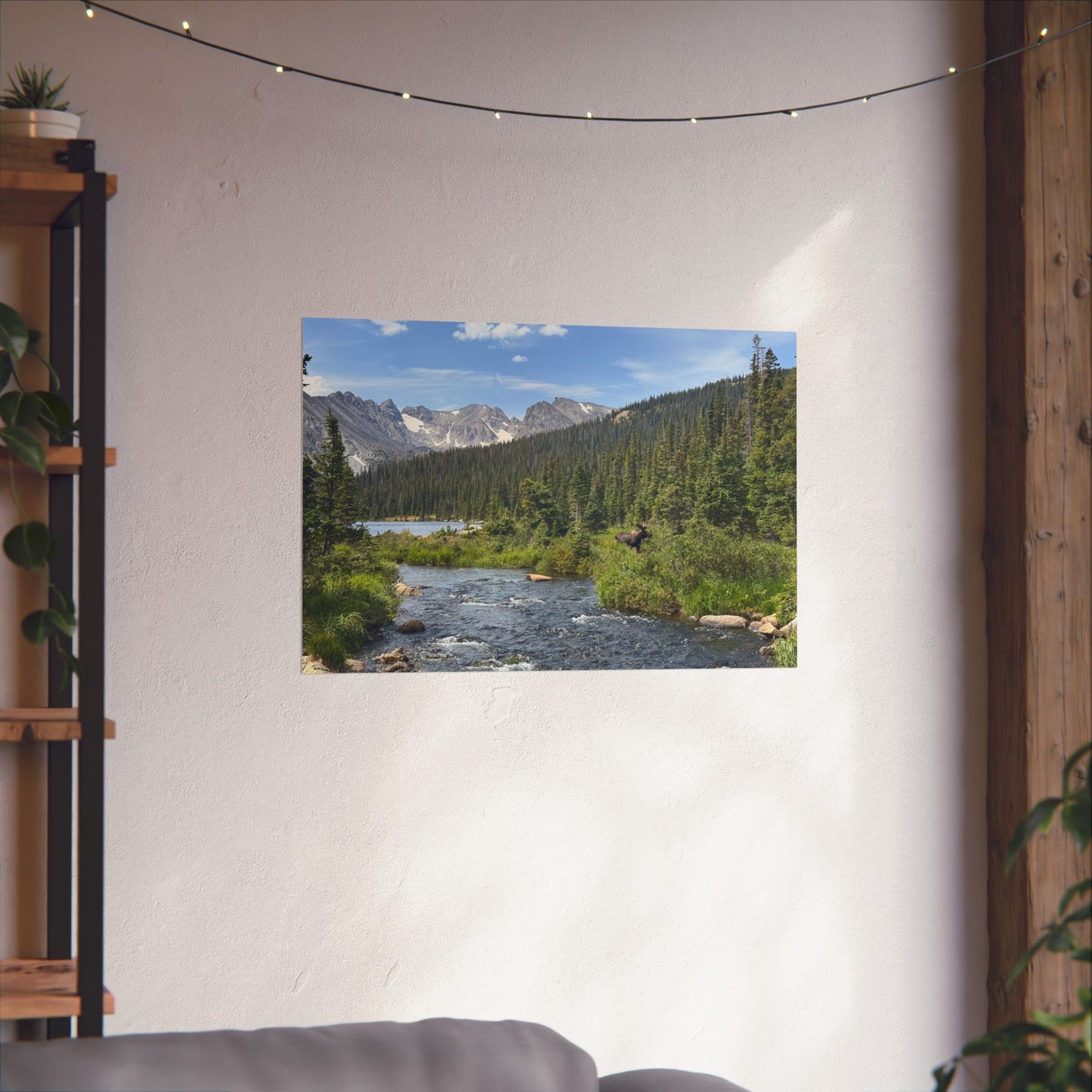 Moose in Nature Print