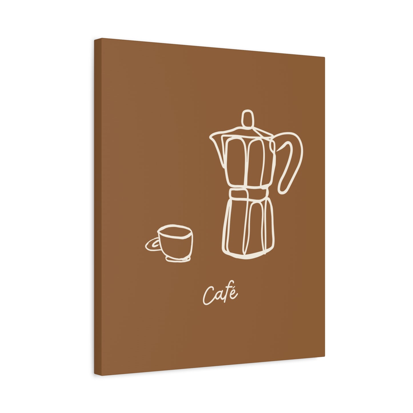 Dark Café Canvas Print
