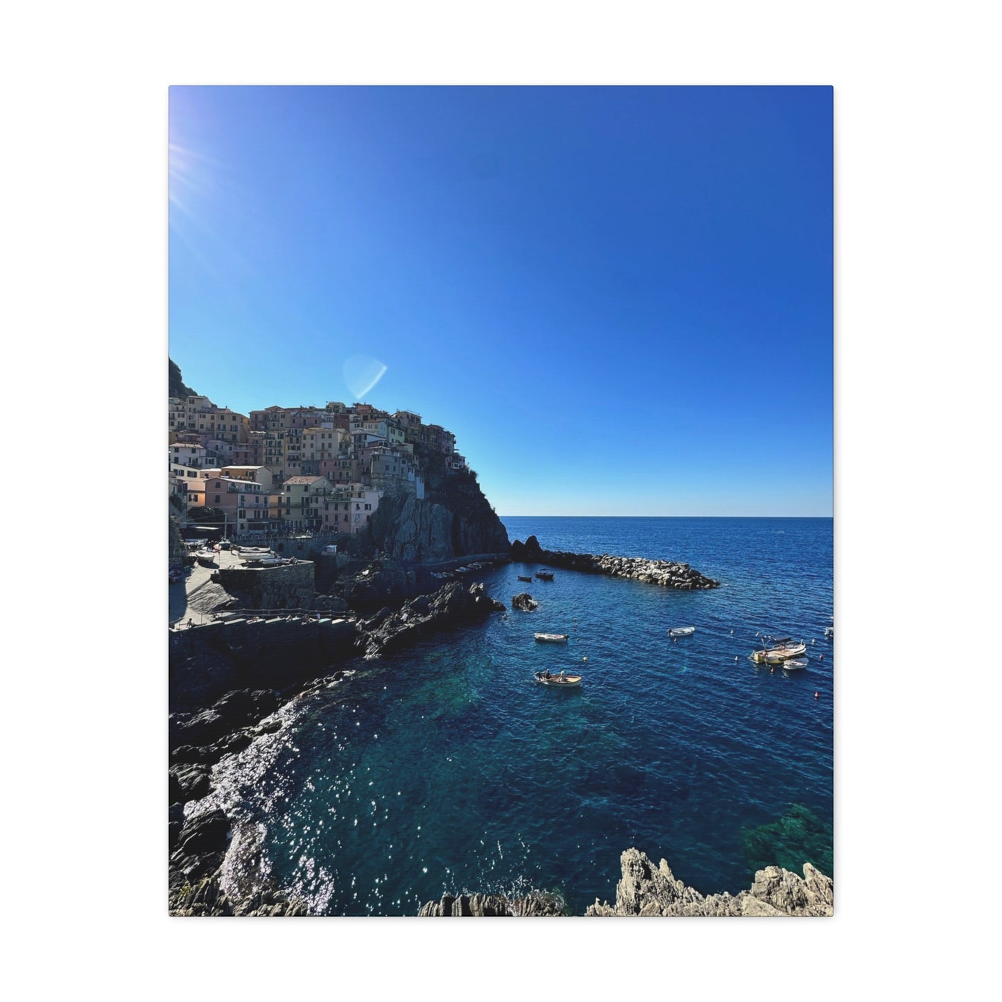 Cinque Terre Italy Coastal Canvas Print