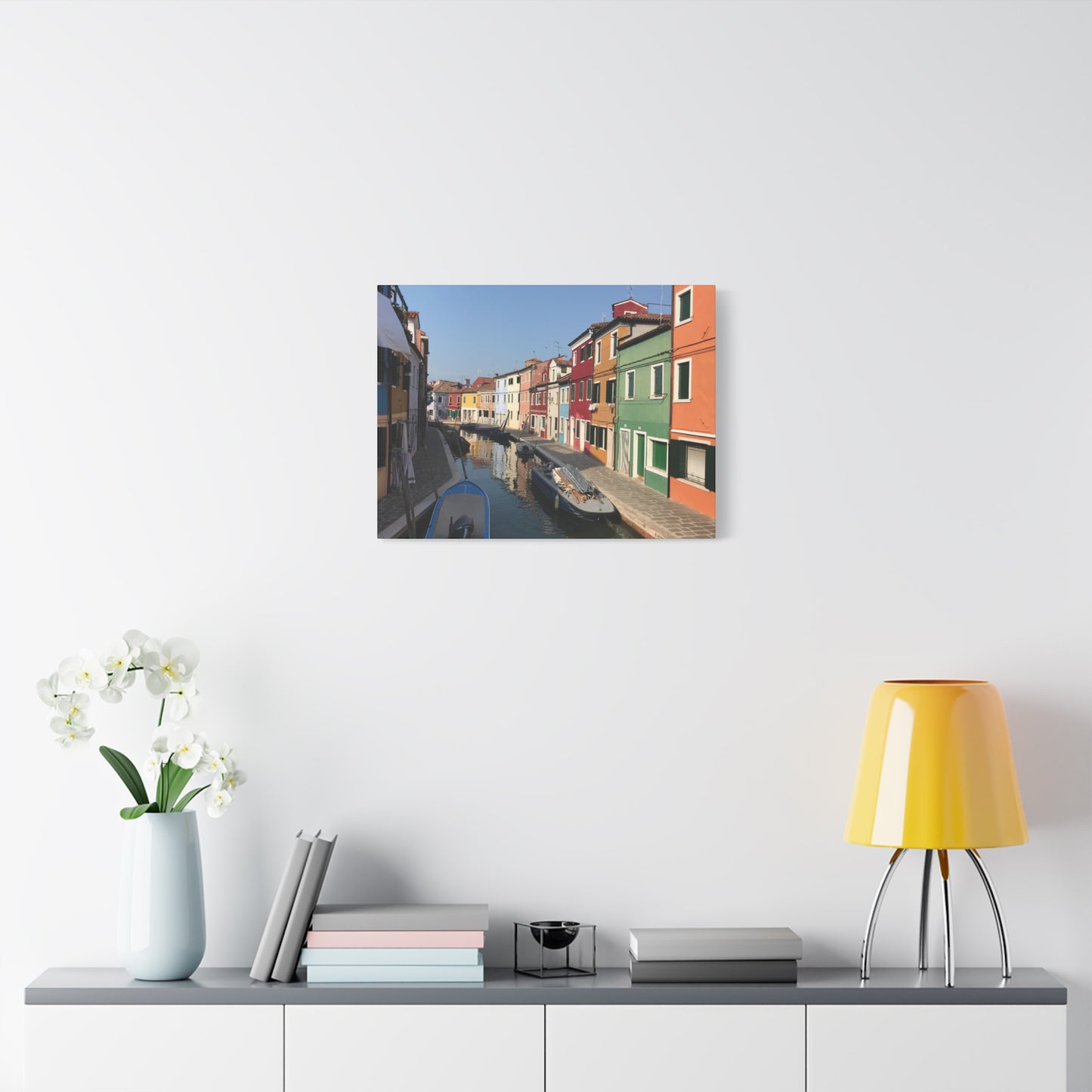 Burano Italy Canvas Print - Brightly Colored Homes of Italy
