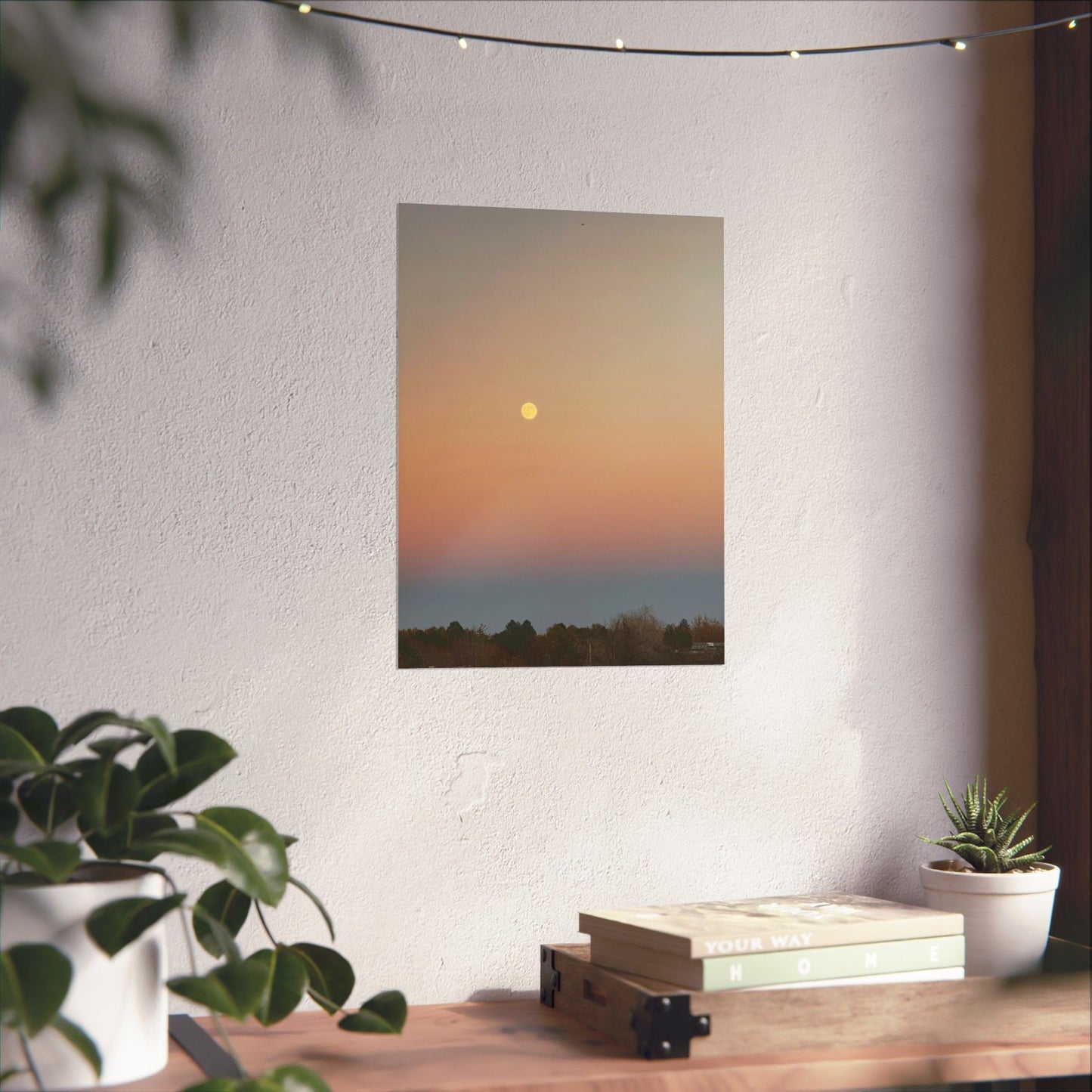 Colorful Moon Print