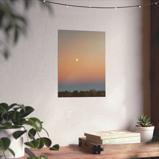 Colorful Moon Print