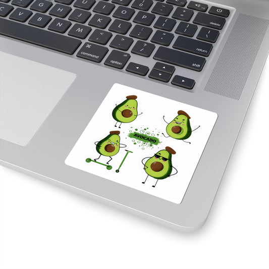 Cute Cartoon Avocado Sticker