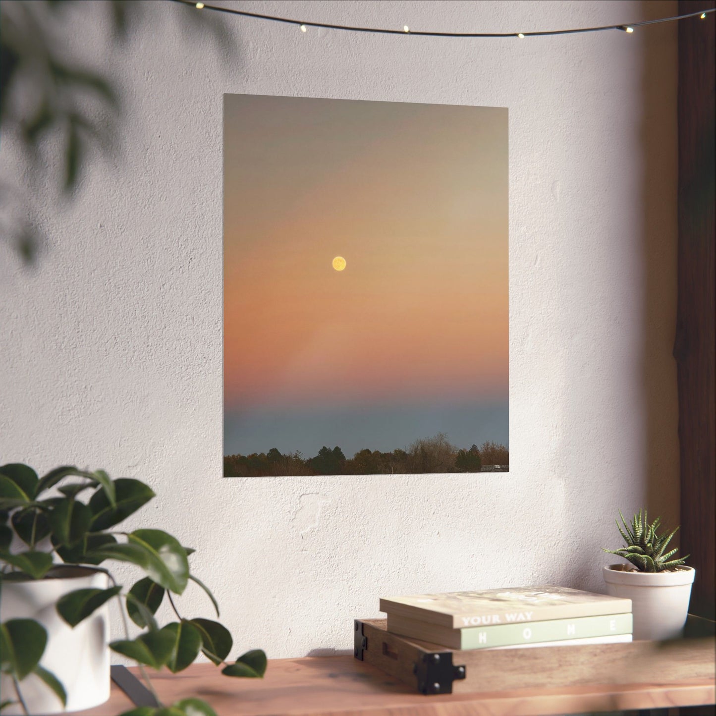 Colorful Moon Print
