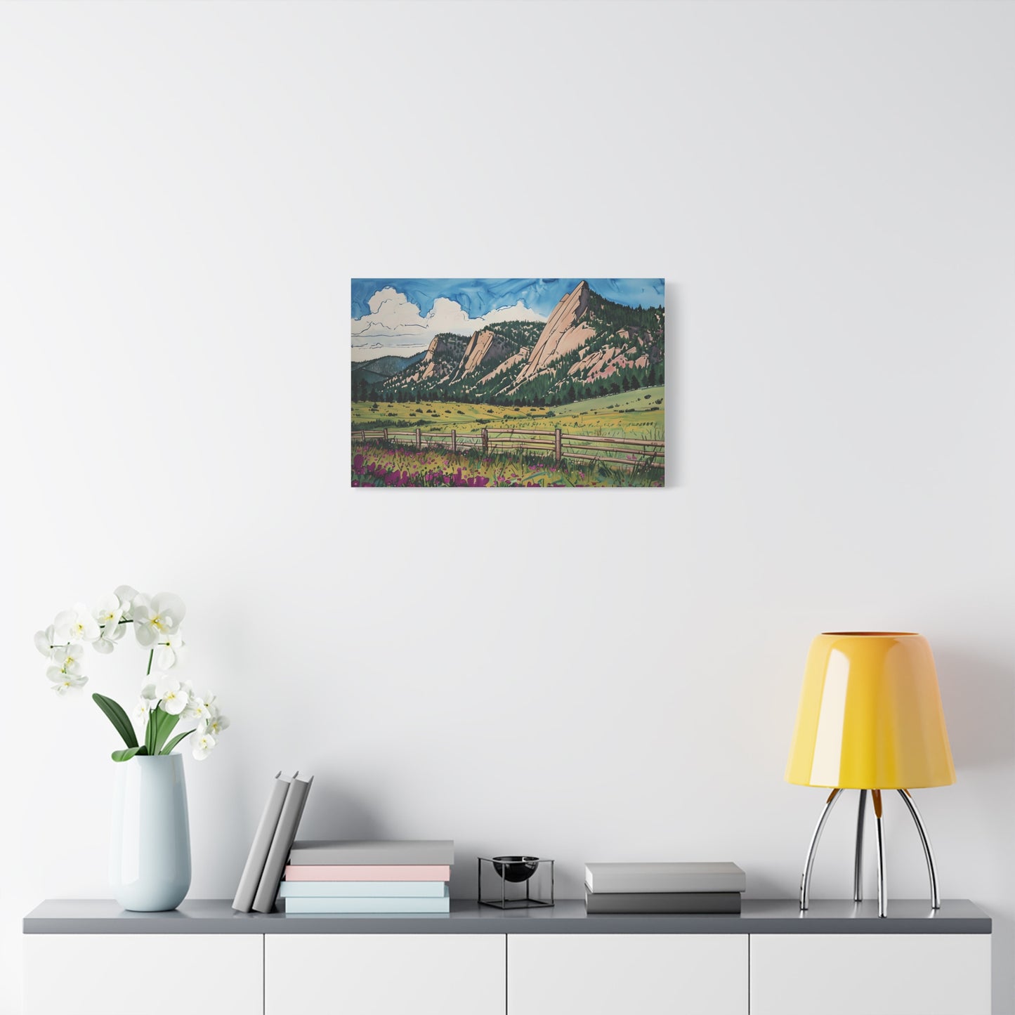Colorado Flatirons Canvas Print