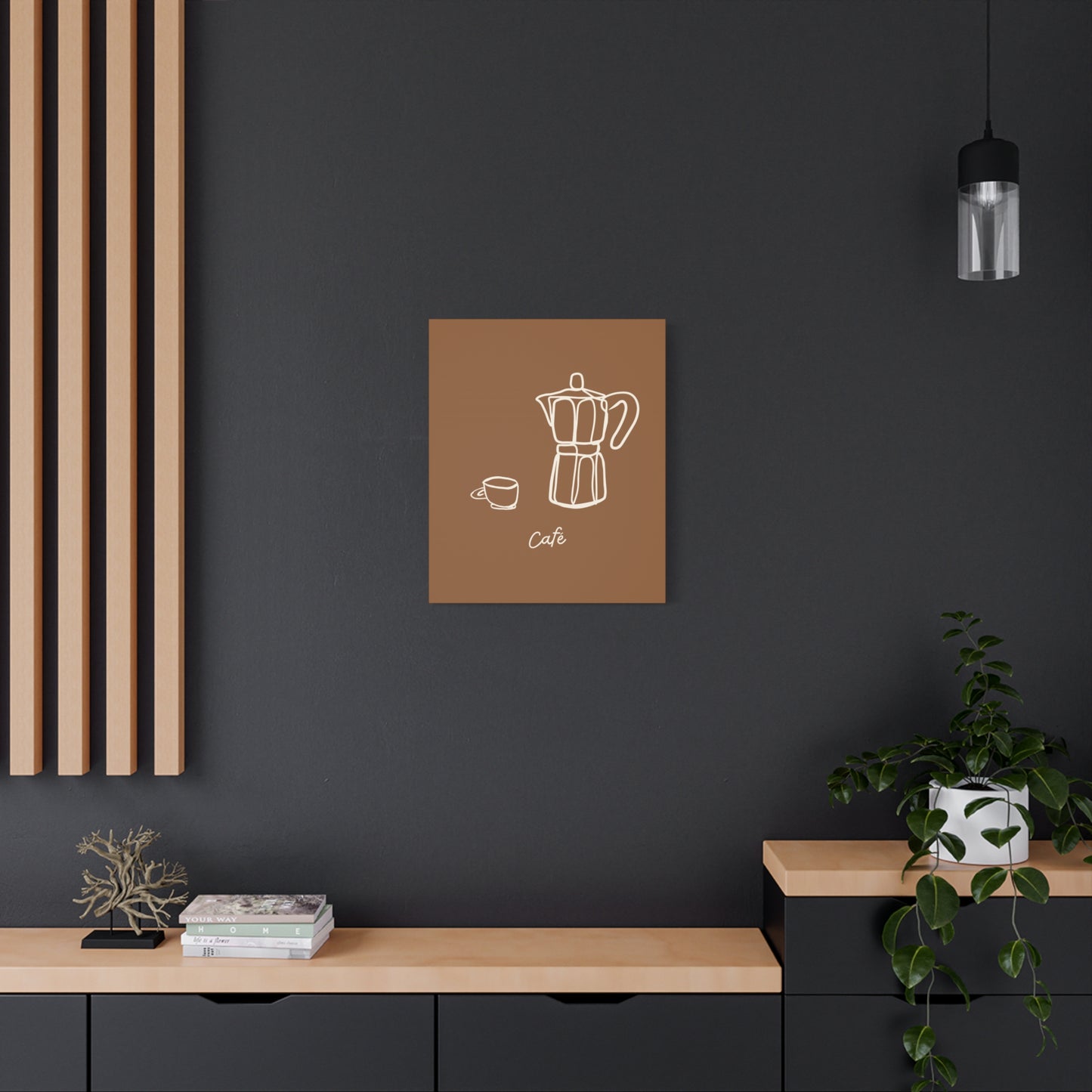 Dark Café Canvas Print