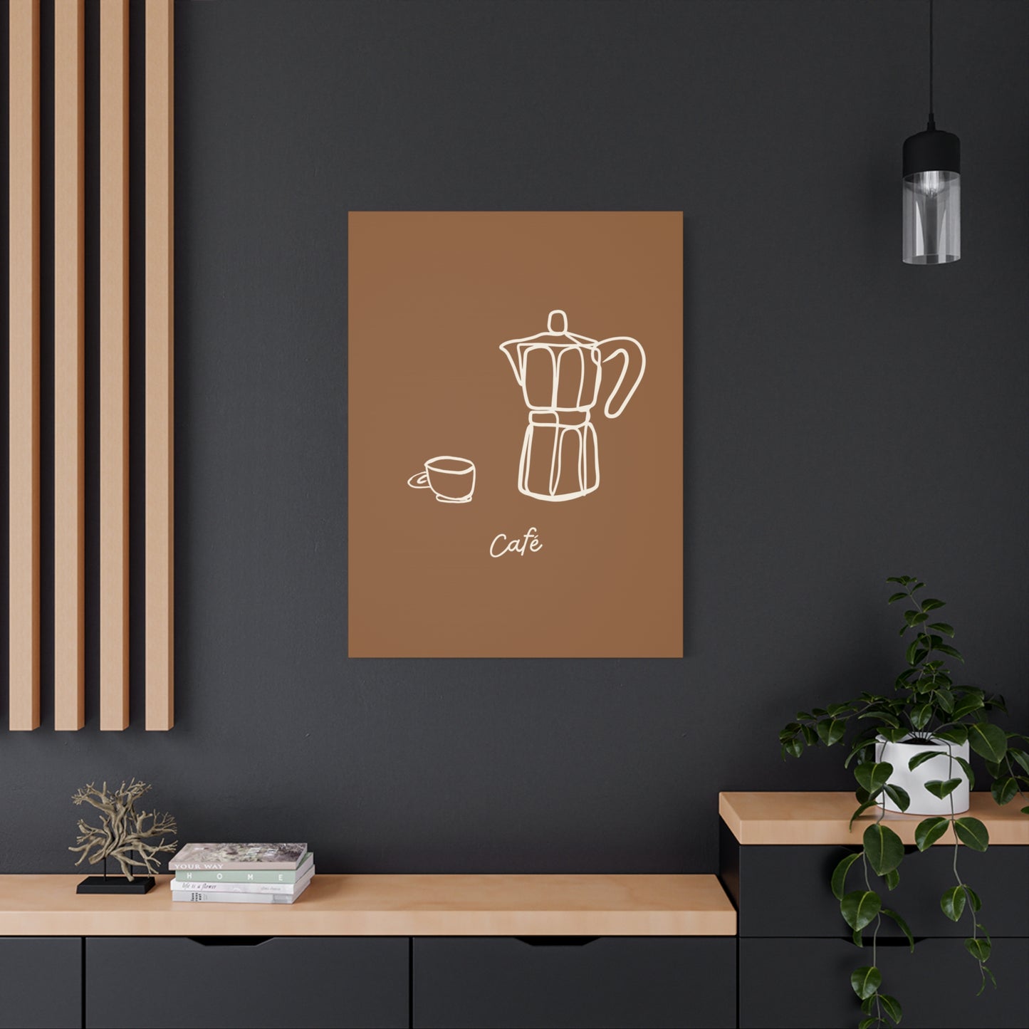 Dark Café Canvas Print