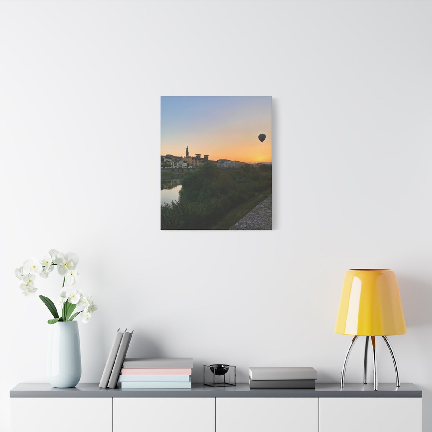 Hot Air Balloon Over Florence Canvas Print