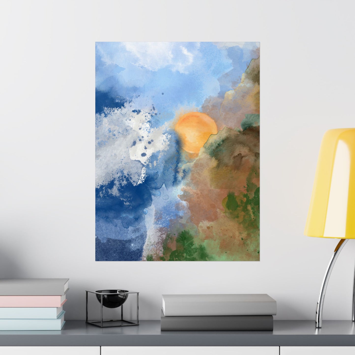 Abstract Sunrise Print