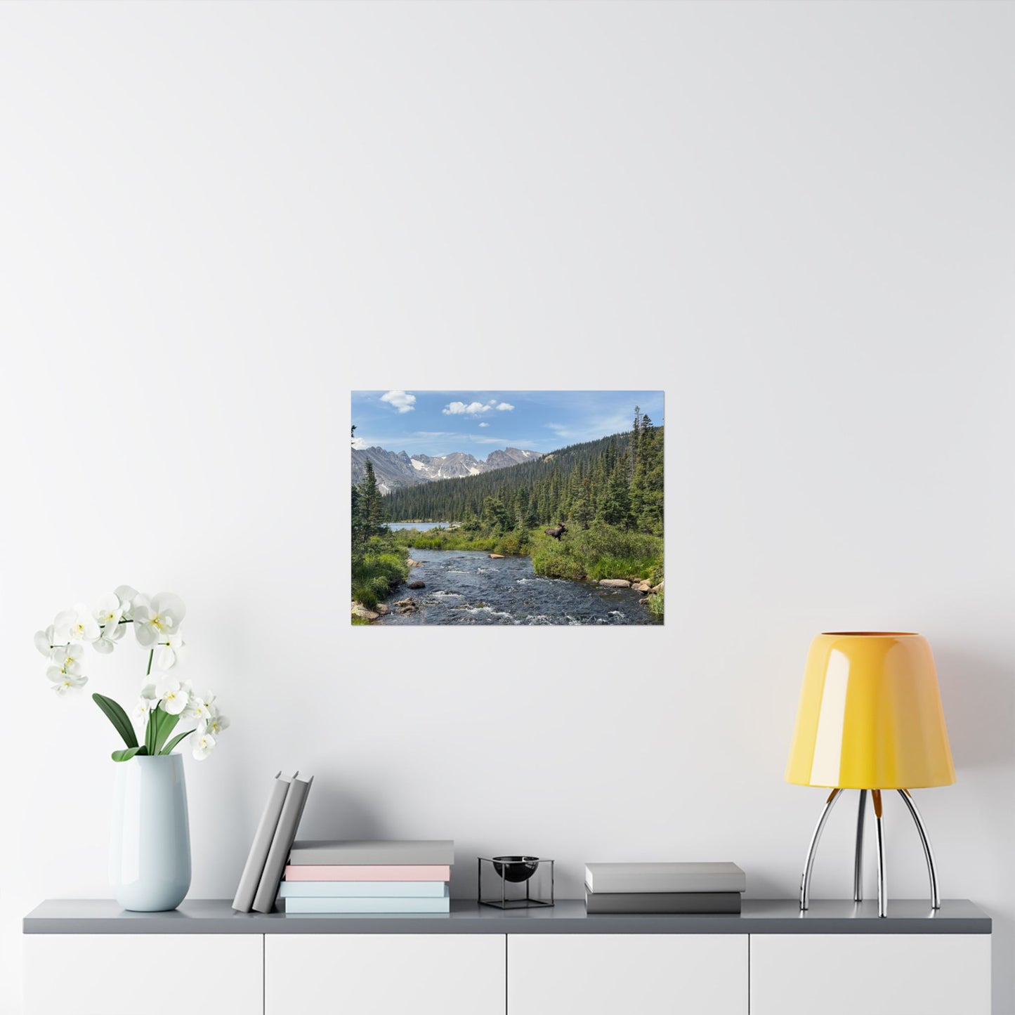 Moose in Nature Print