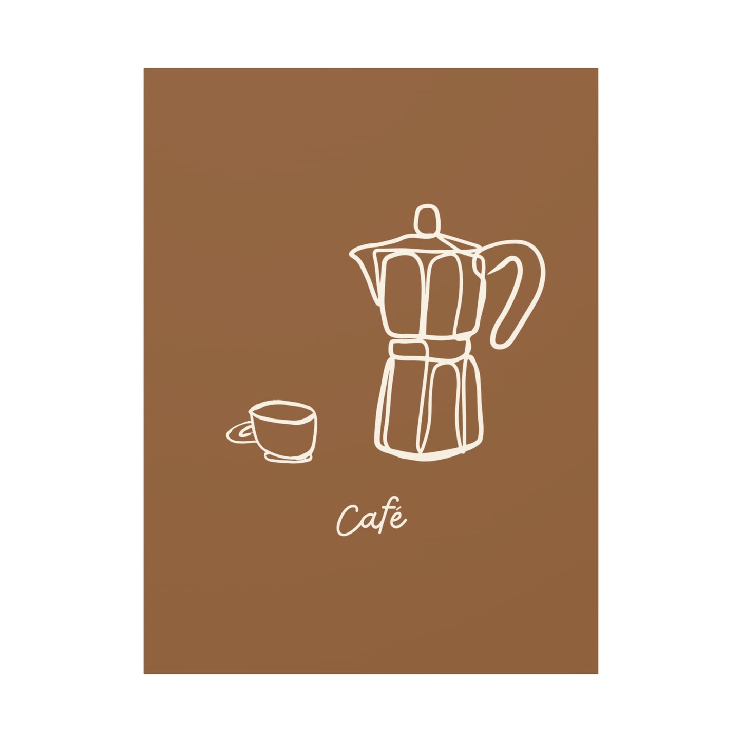 Dark Café Canvas Print