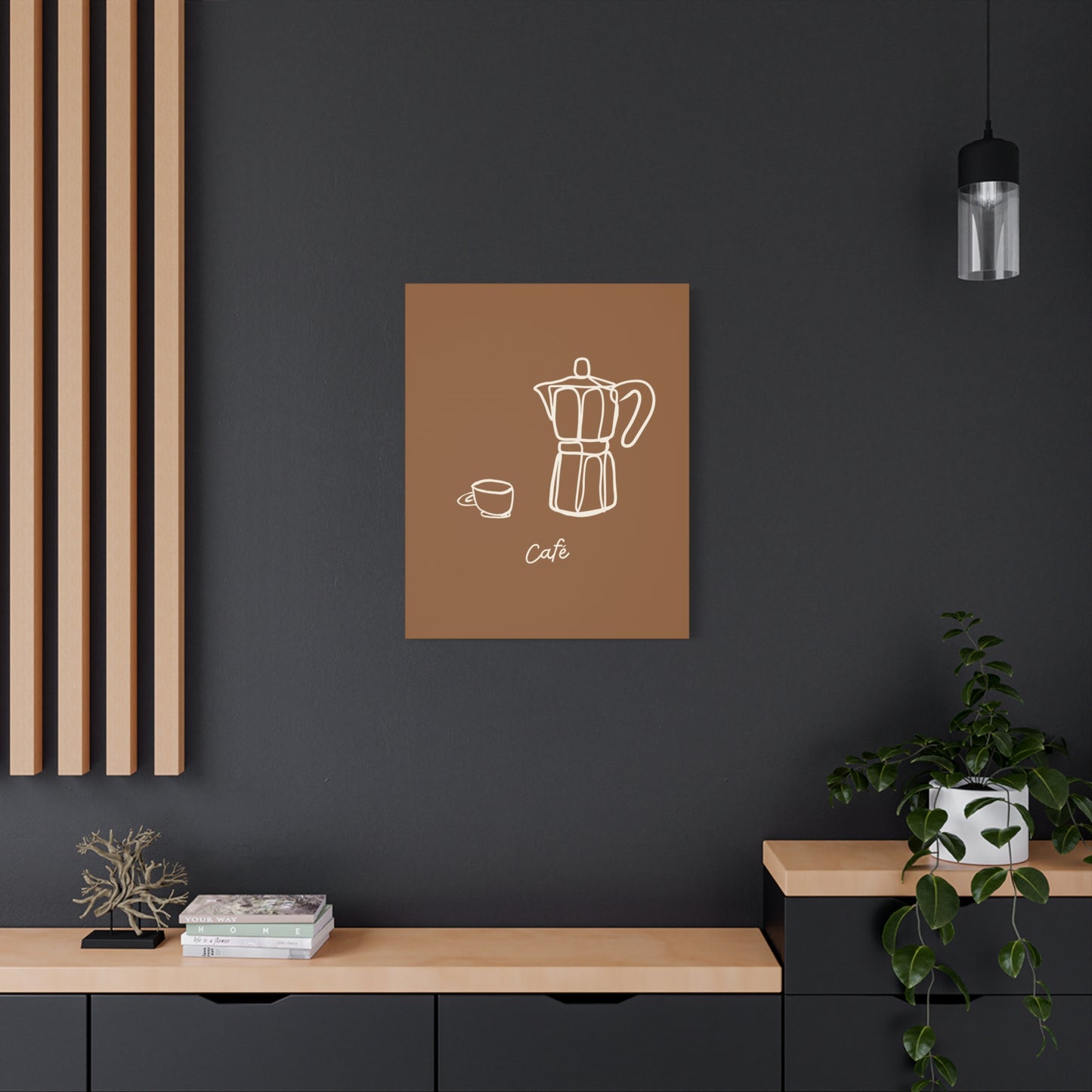 Dark Café Canvas Print