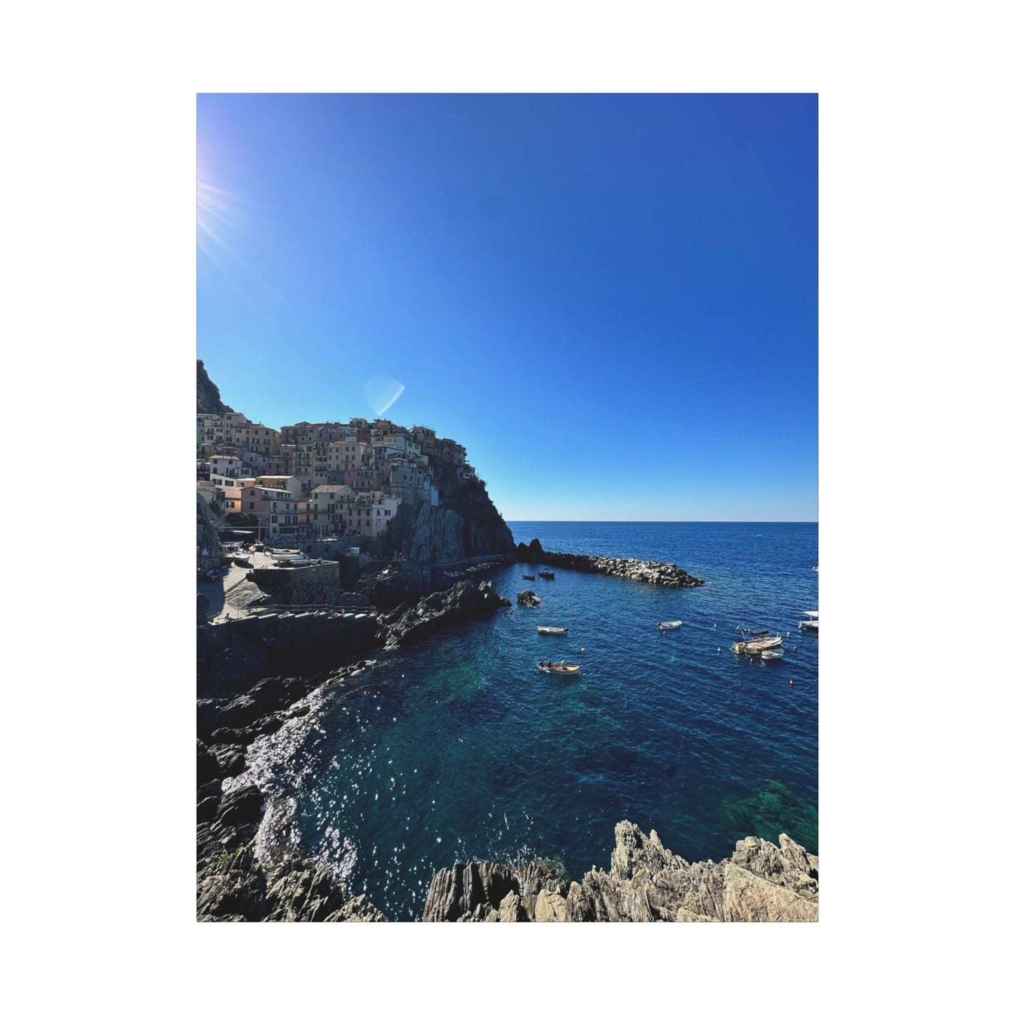Cinque Terre Italy Coastal Canvas Print