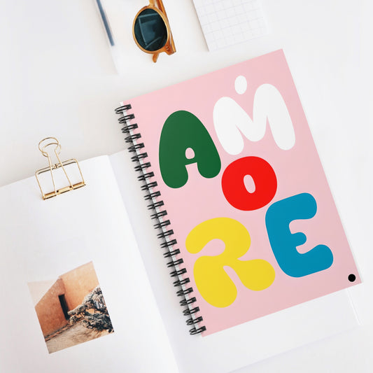 Italian Amore Spiral Notebook