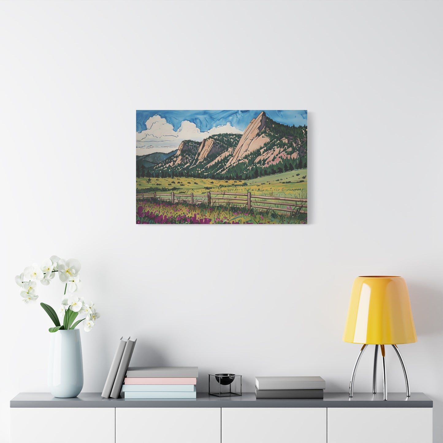 Colorado Flatirons Canvas Print