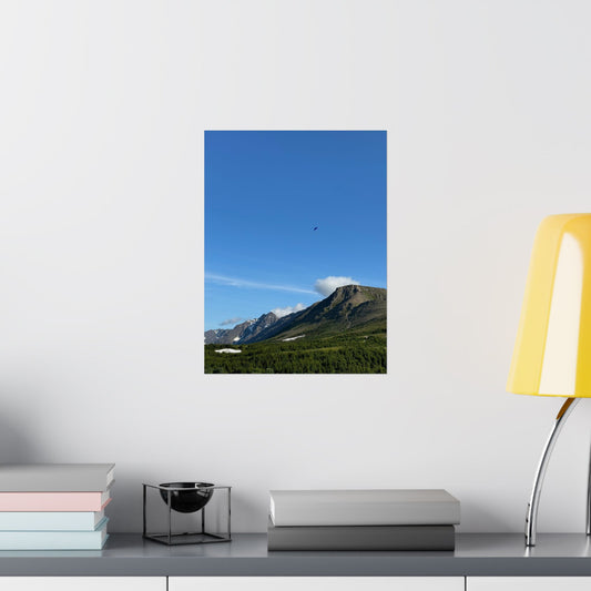 Parachuting over Alaska - Art Print