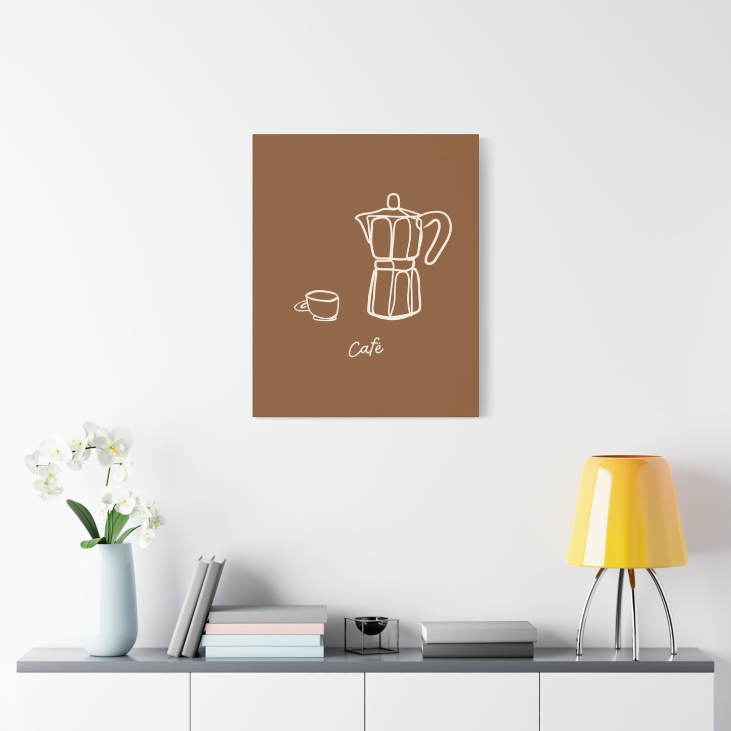 Dark Café Canvas Print