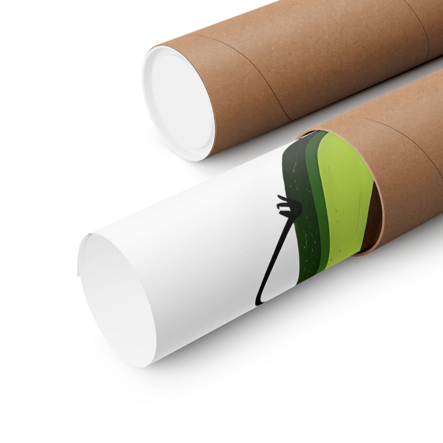 Cute Cartoon Avocado Print