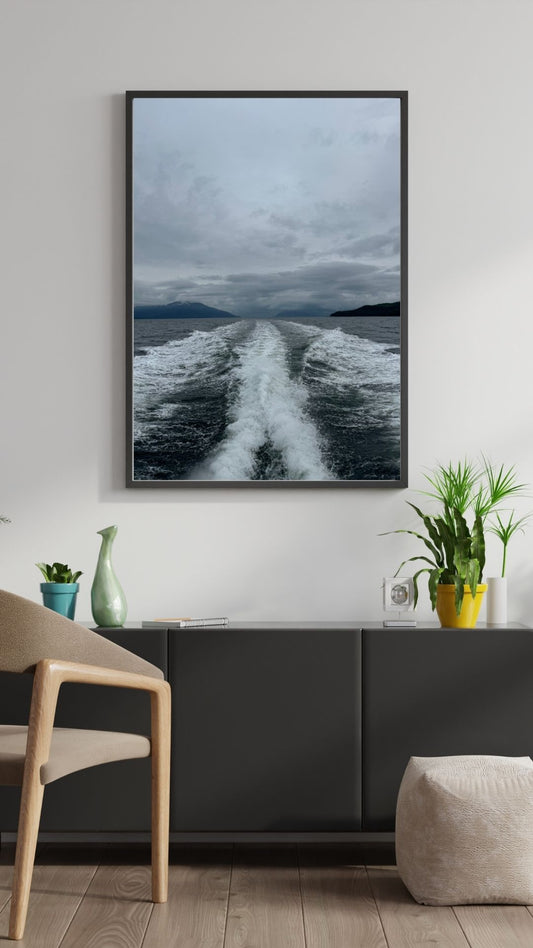 Dark and Wavy - Art Print