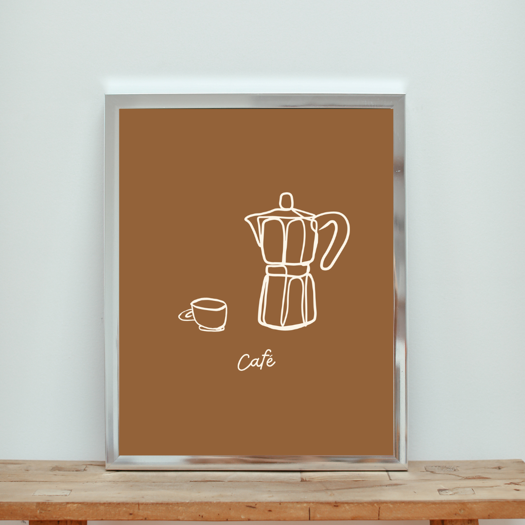 Dark Café Print