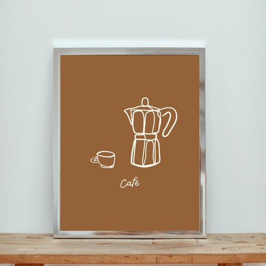 Dark Café Print
