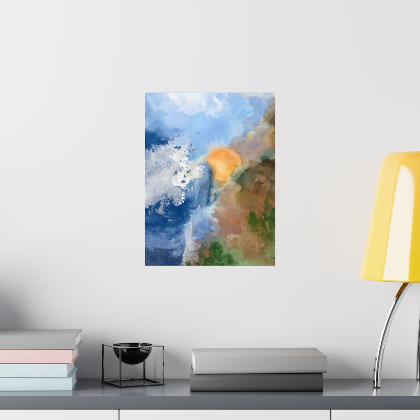 Abstract Sunrise Print