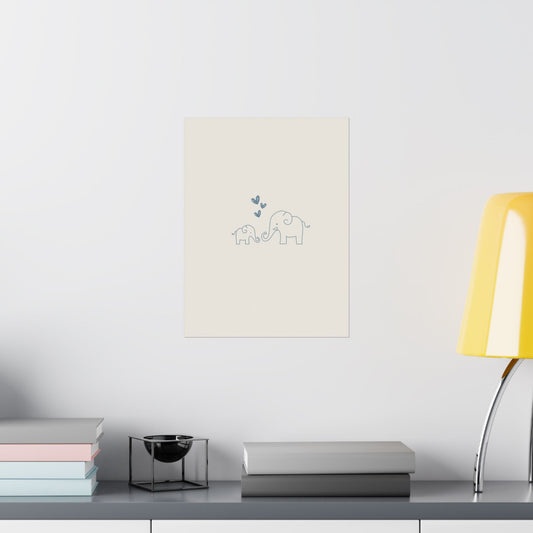 Elephant Kiss Print