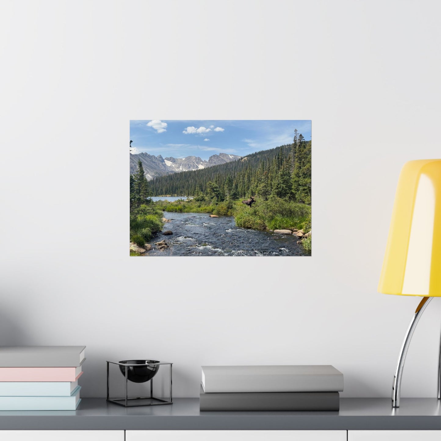 Moose in Nature Print