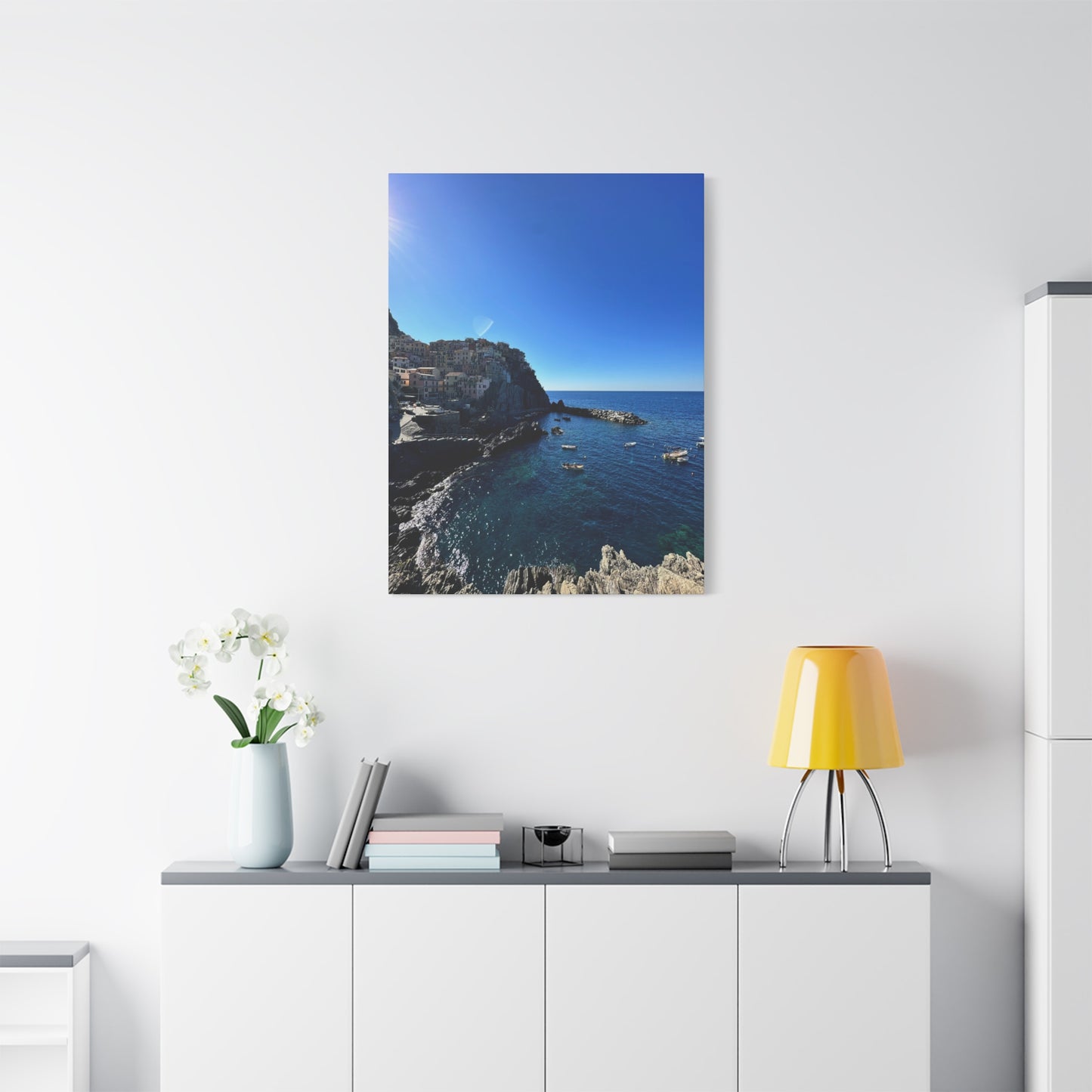 Cinque Terre Italy Coastal Canvas Print