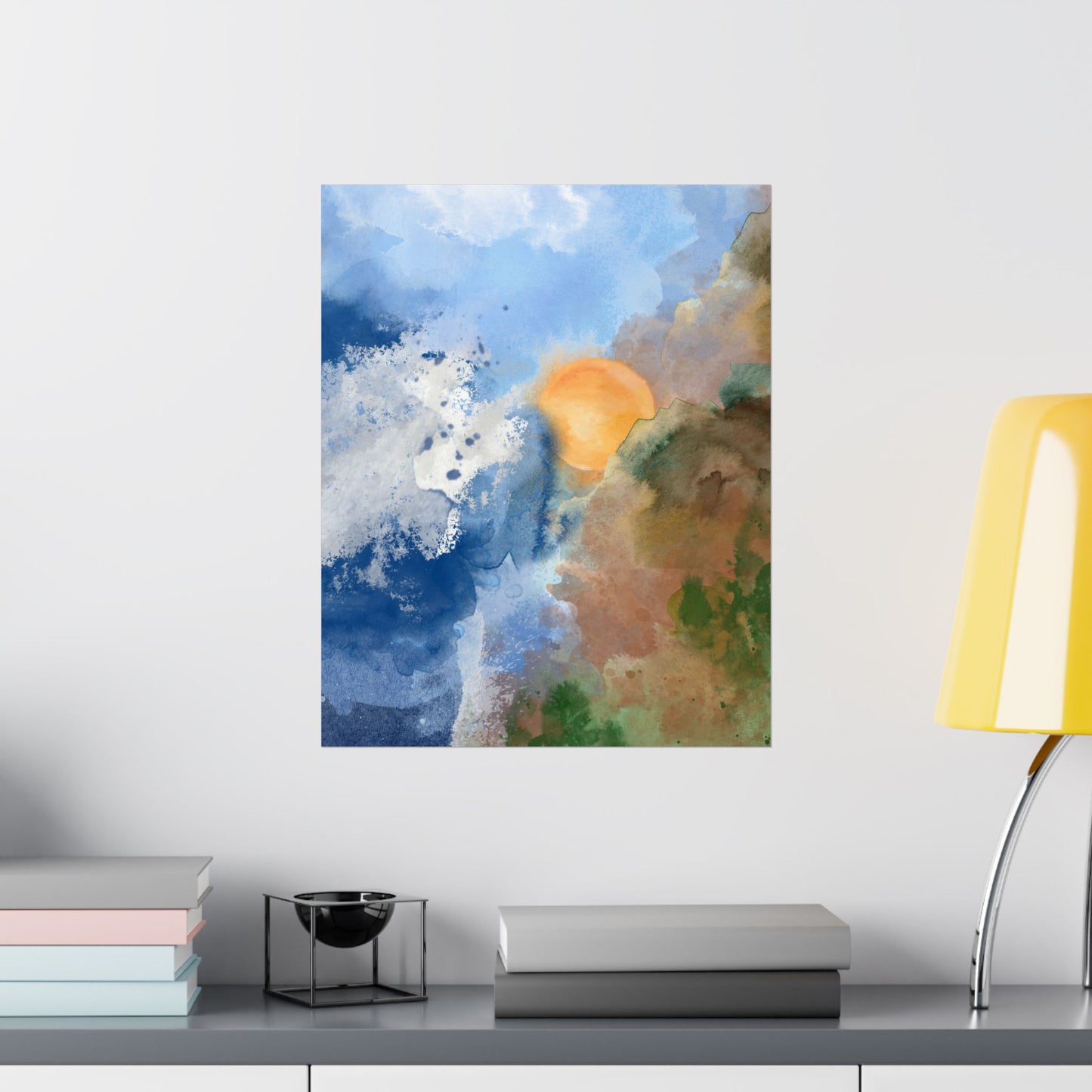 Abstract Sunrise Print