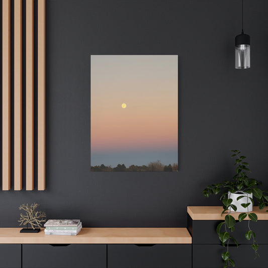 Colorful Moon Canvas Print
