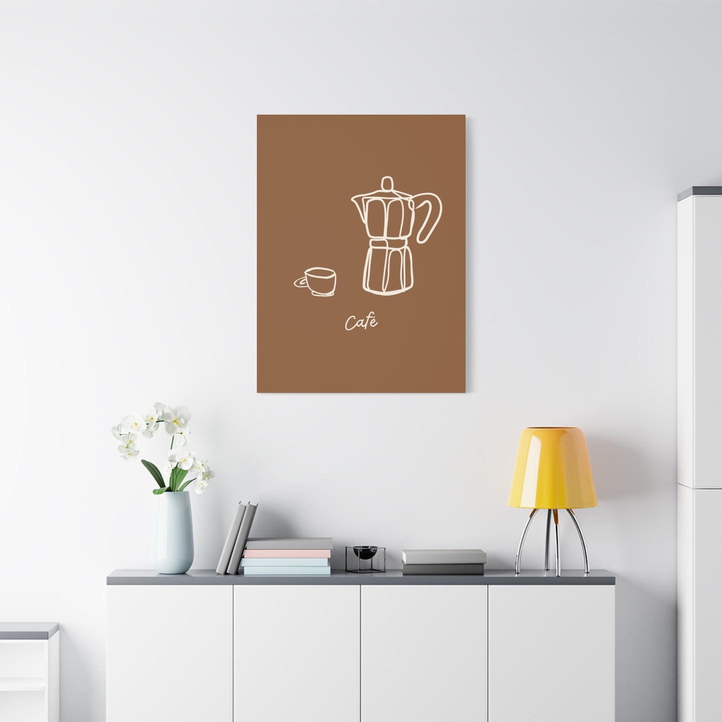 Dark Café Canvas Print