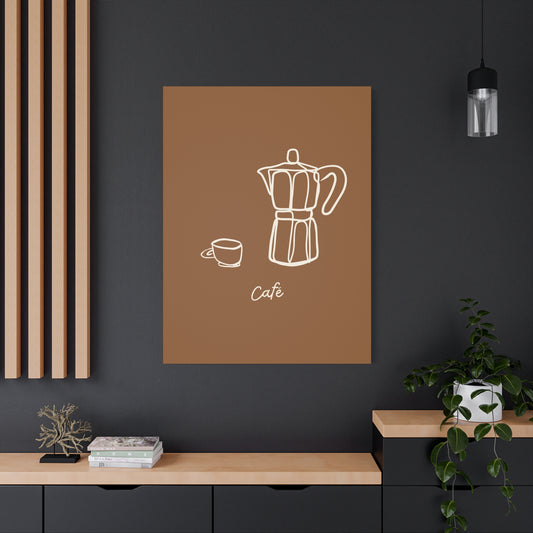 Dark Café Canvas Print