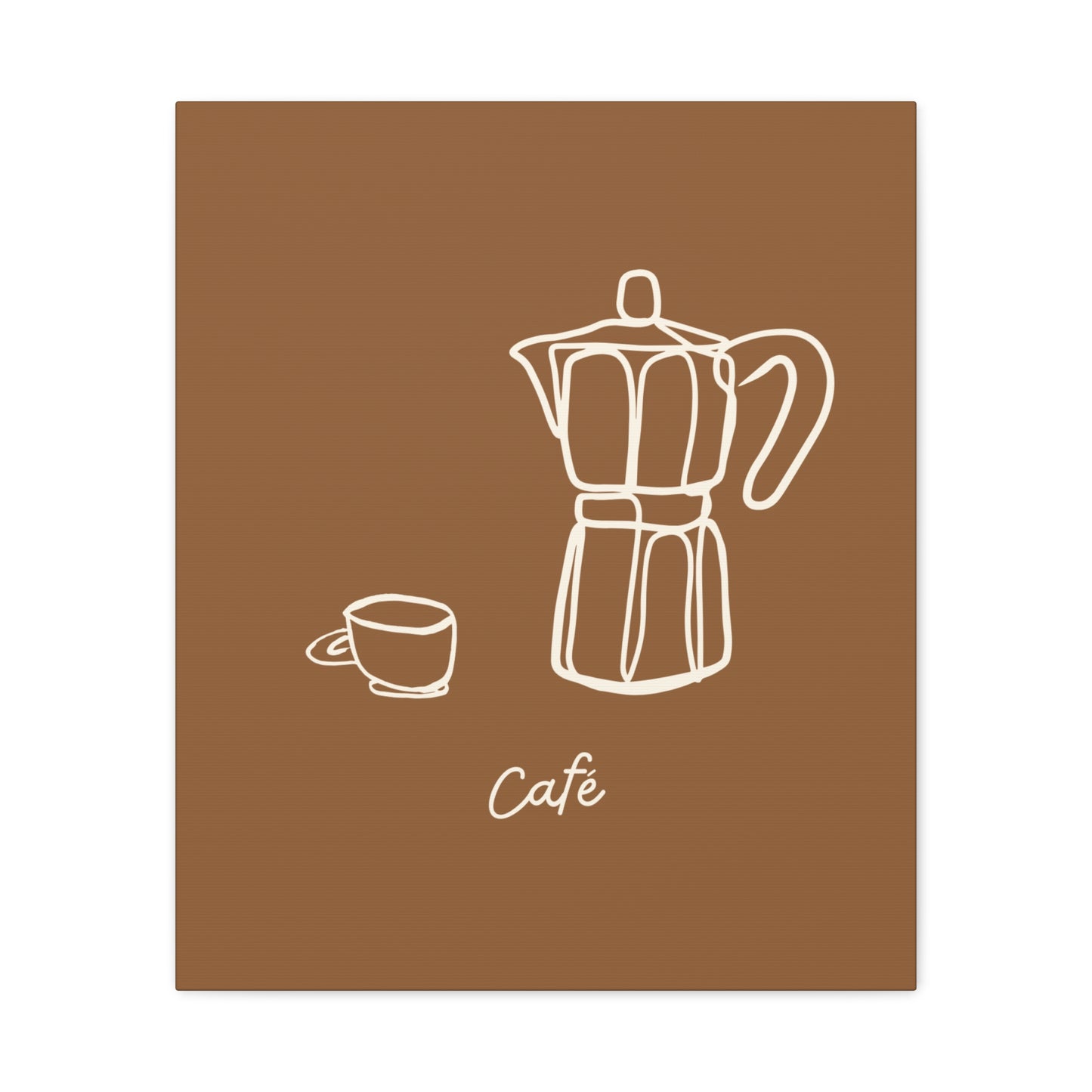 Dark Café Canvas Print