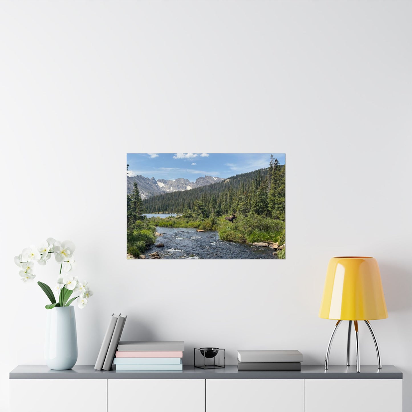 Moose in Nature Print