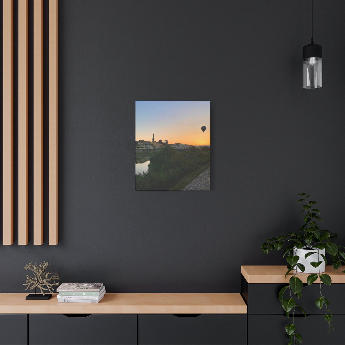Hot Air Balloon Over Florence Canvas Print